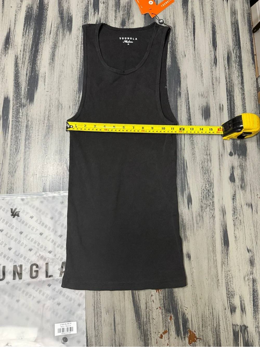 YoungLA Black Tank Top with White Graphic New with Tags! Size Medium - Picture 6 of 9